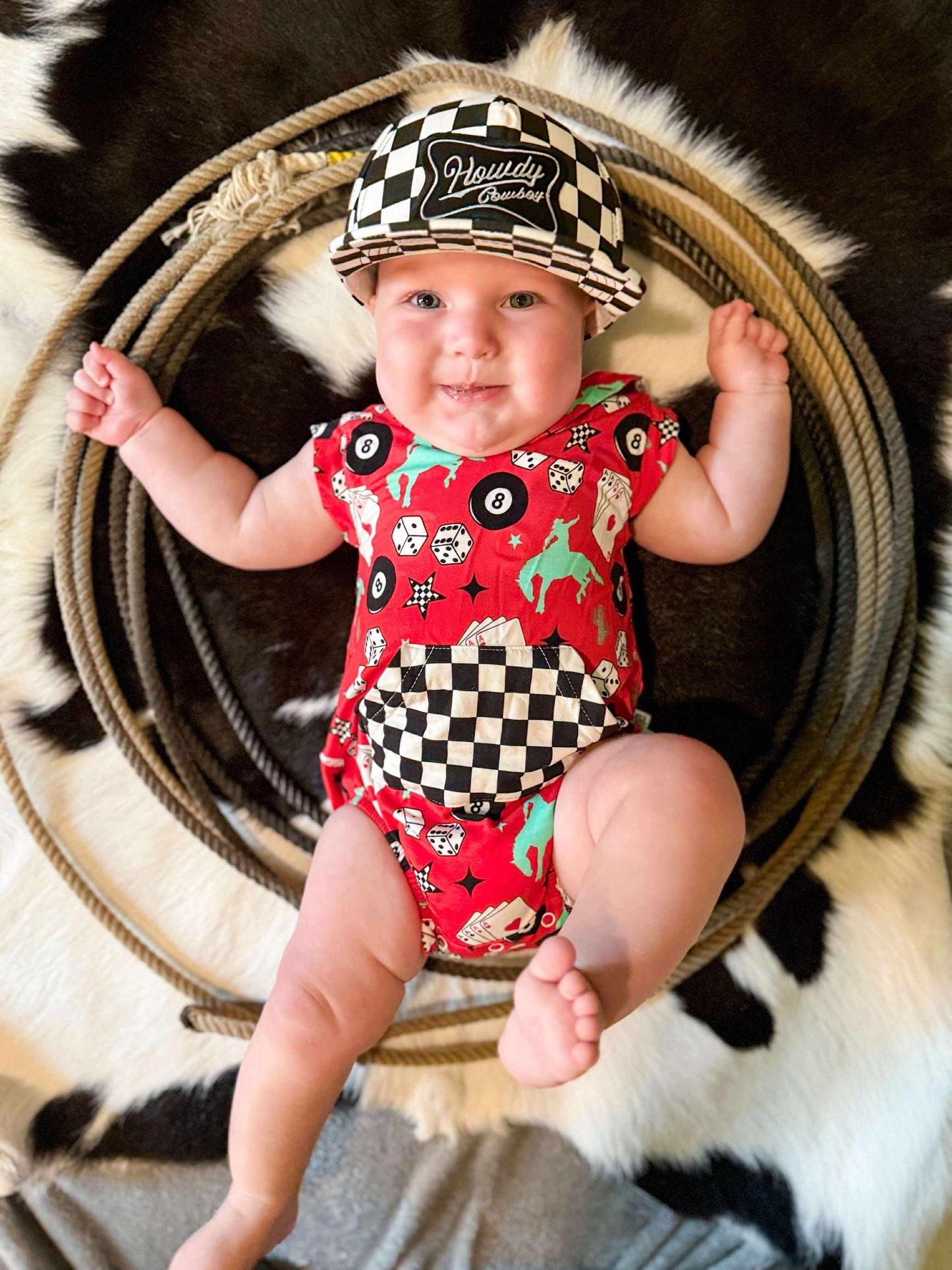 Luck Of The Draw Hooded Romper