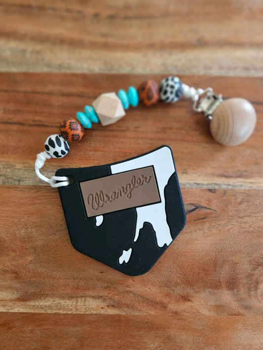 Wranglers Pocket Silicone Teether (Teal)