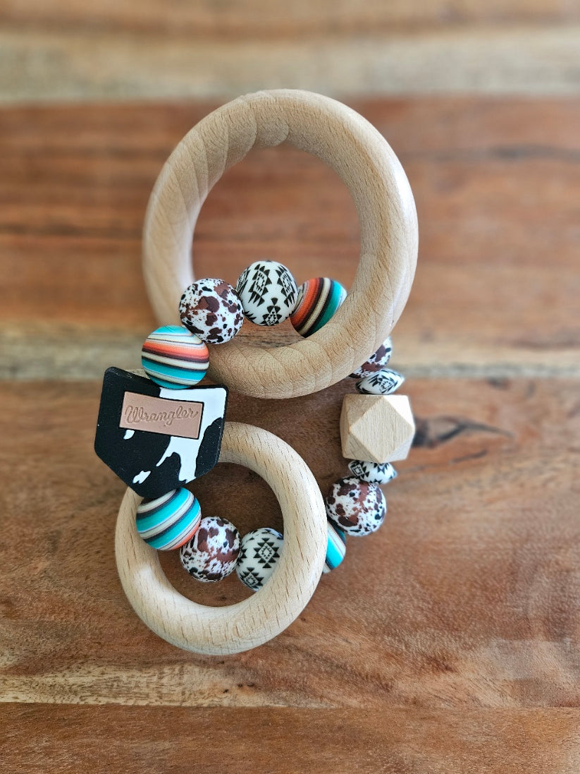 Wranglers Pocket Silicone Teether (Teal)