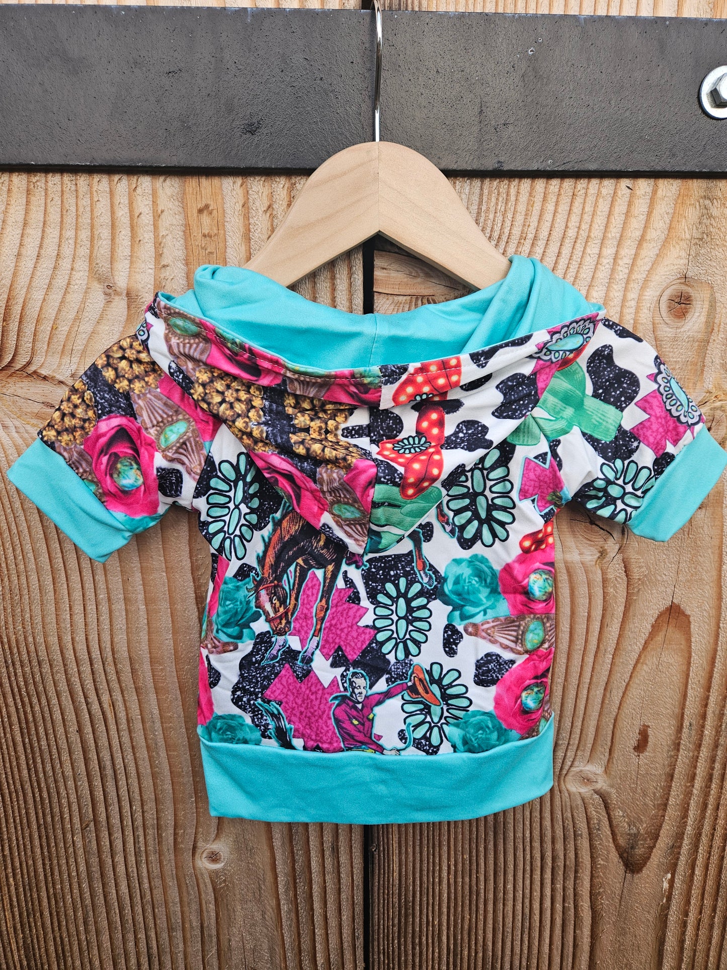 Turquoise Concho Girls Jogger Set
