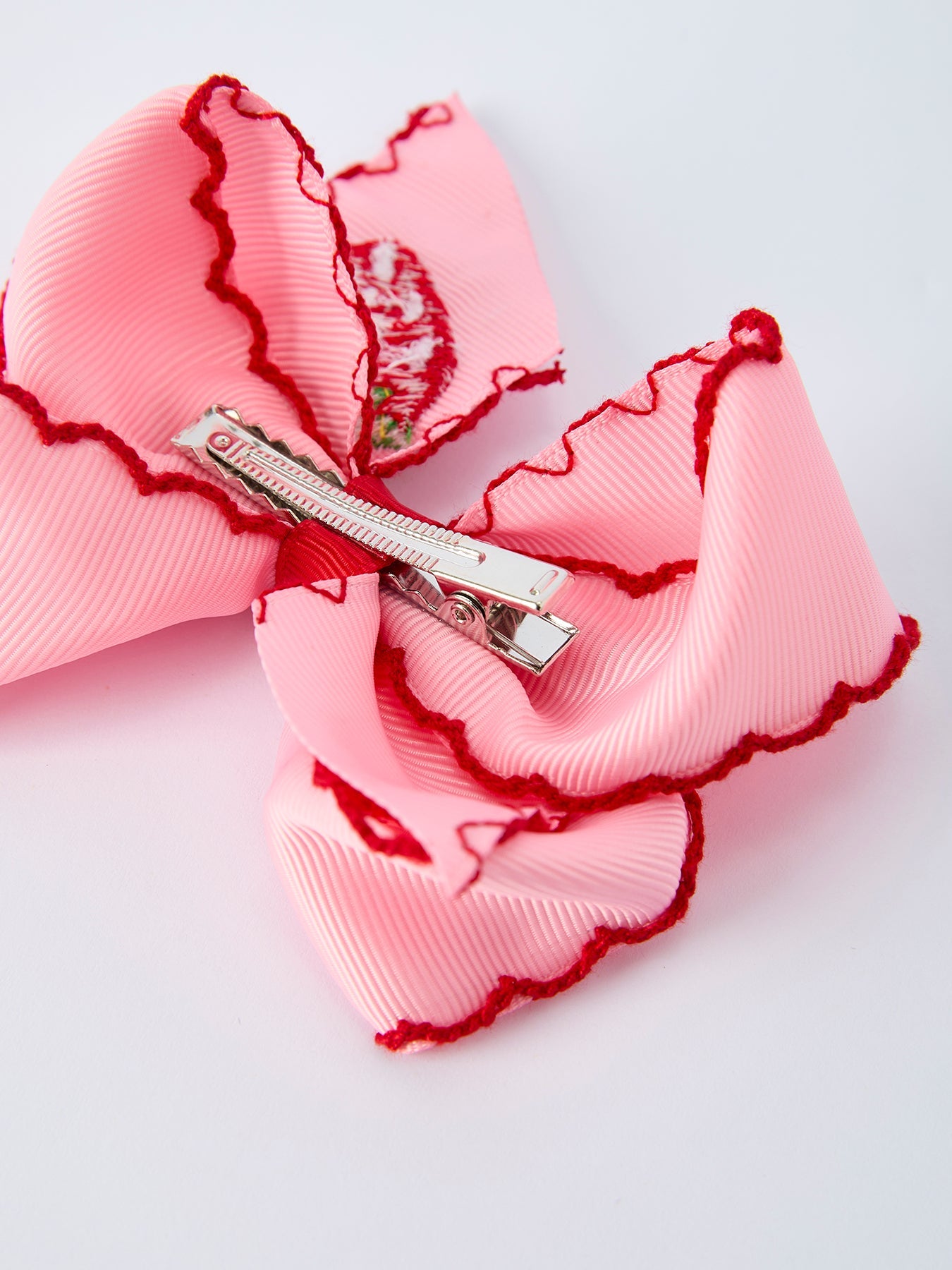 Strawberry Embroidered Girls Hairpin