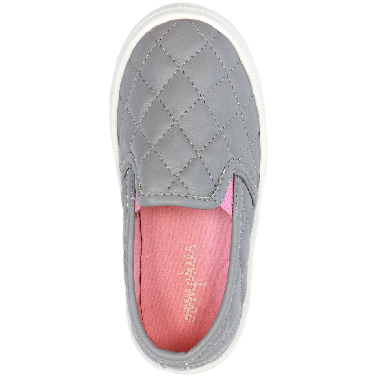 Madison Girls Slip Ons- Grey
