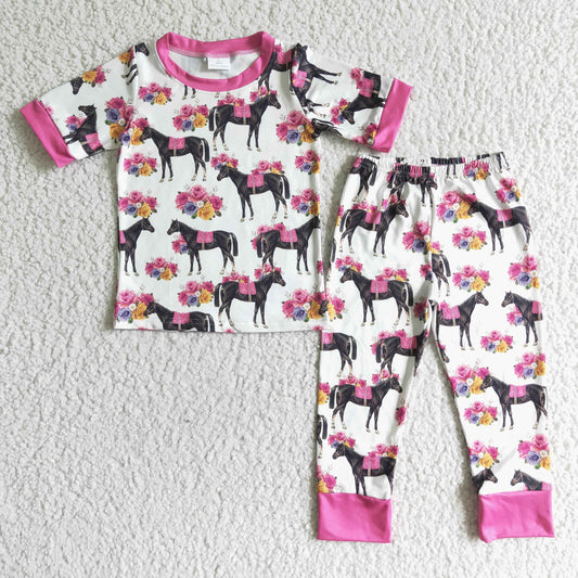 Floral Horse Pj Set