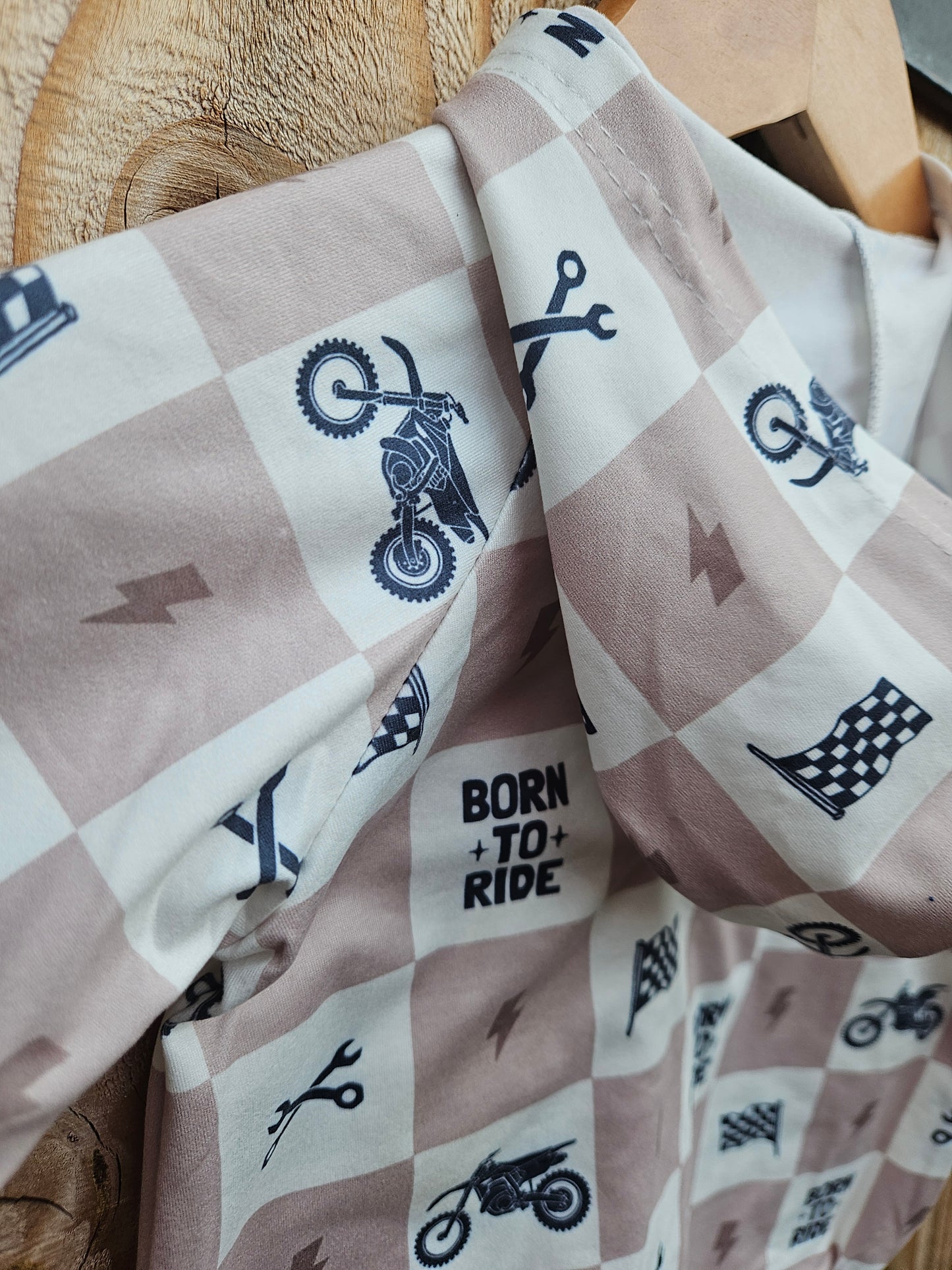 Motocross Bubble Bamboo Romper