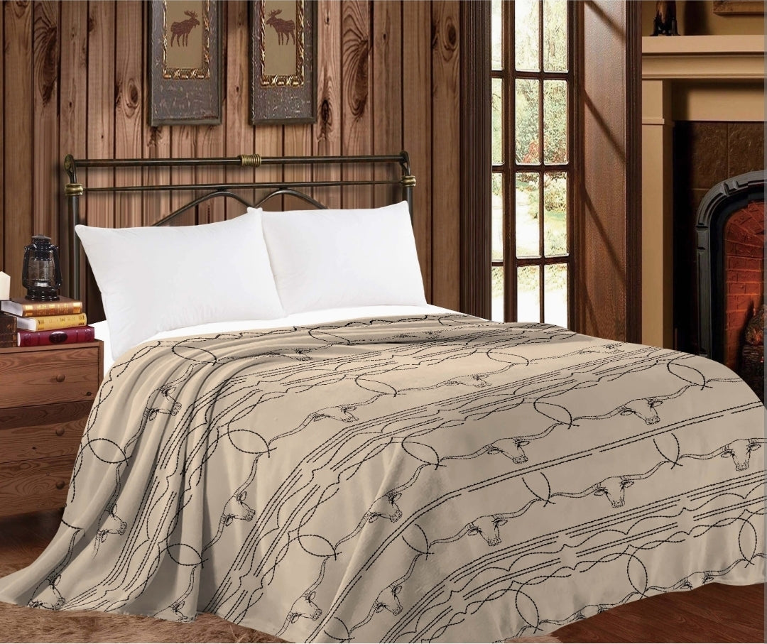 Boot Stitch Plush Blanket