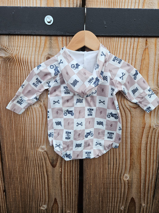 Motocross Bubble Bamboo Romper