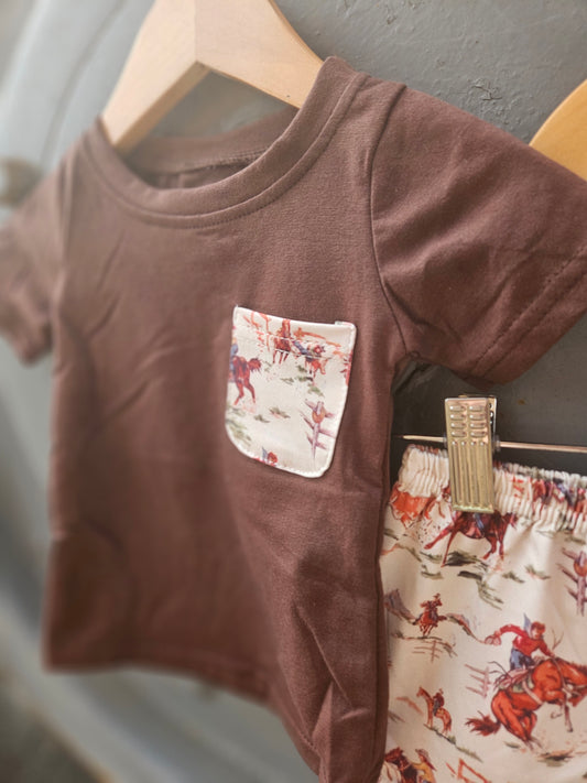 Vintage Western Short Set