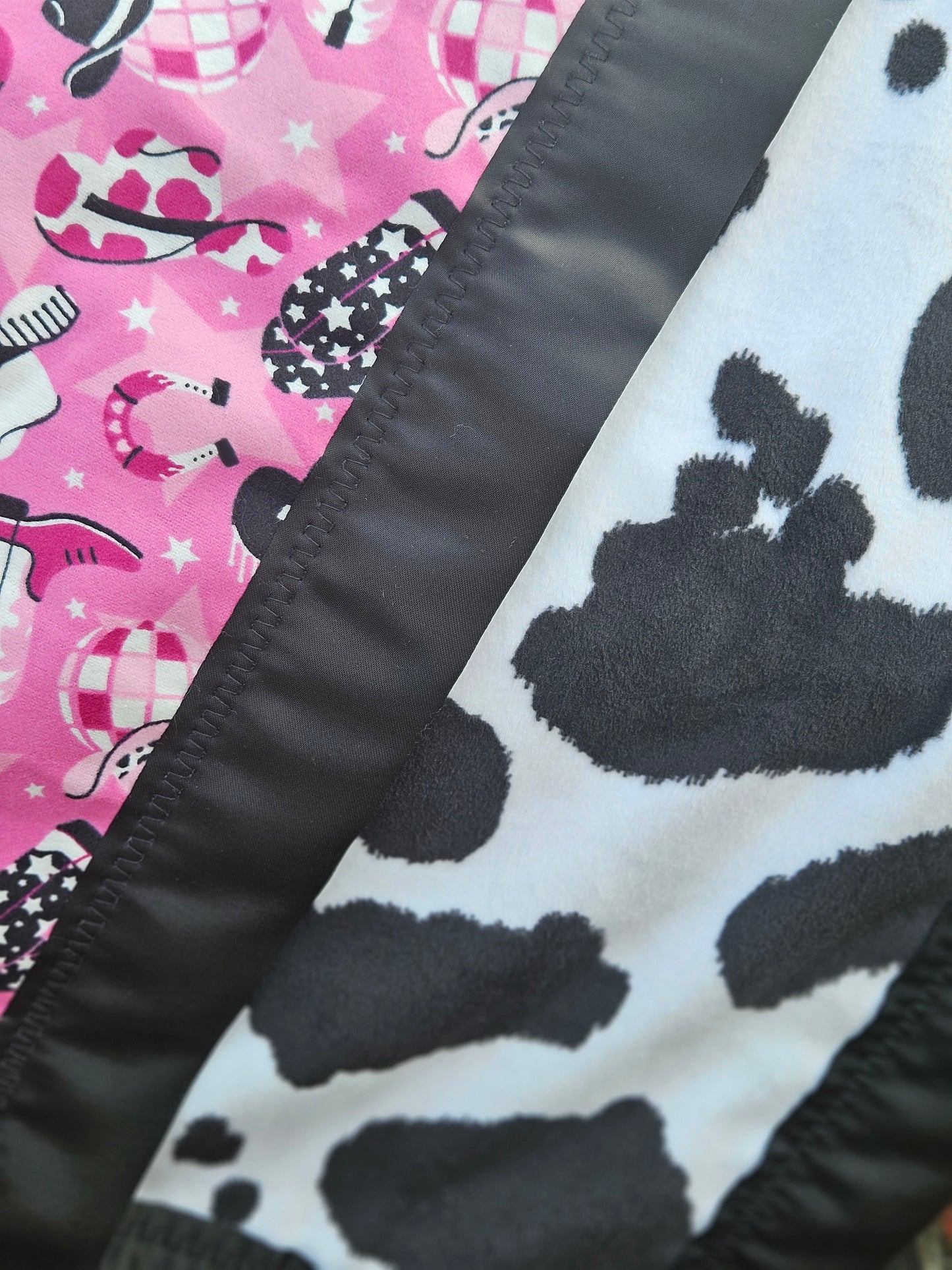 Disco Cowgirl Fleece Baby Blanket