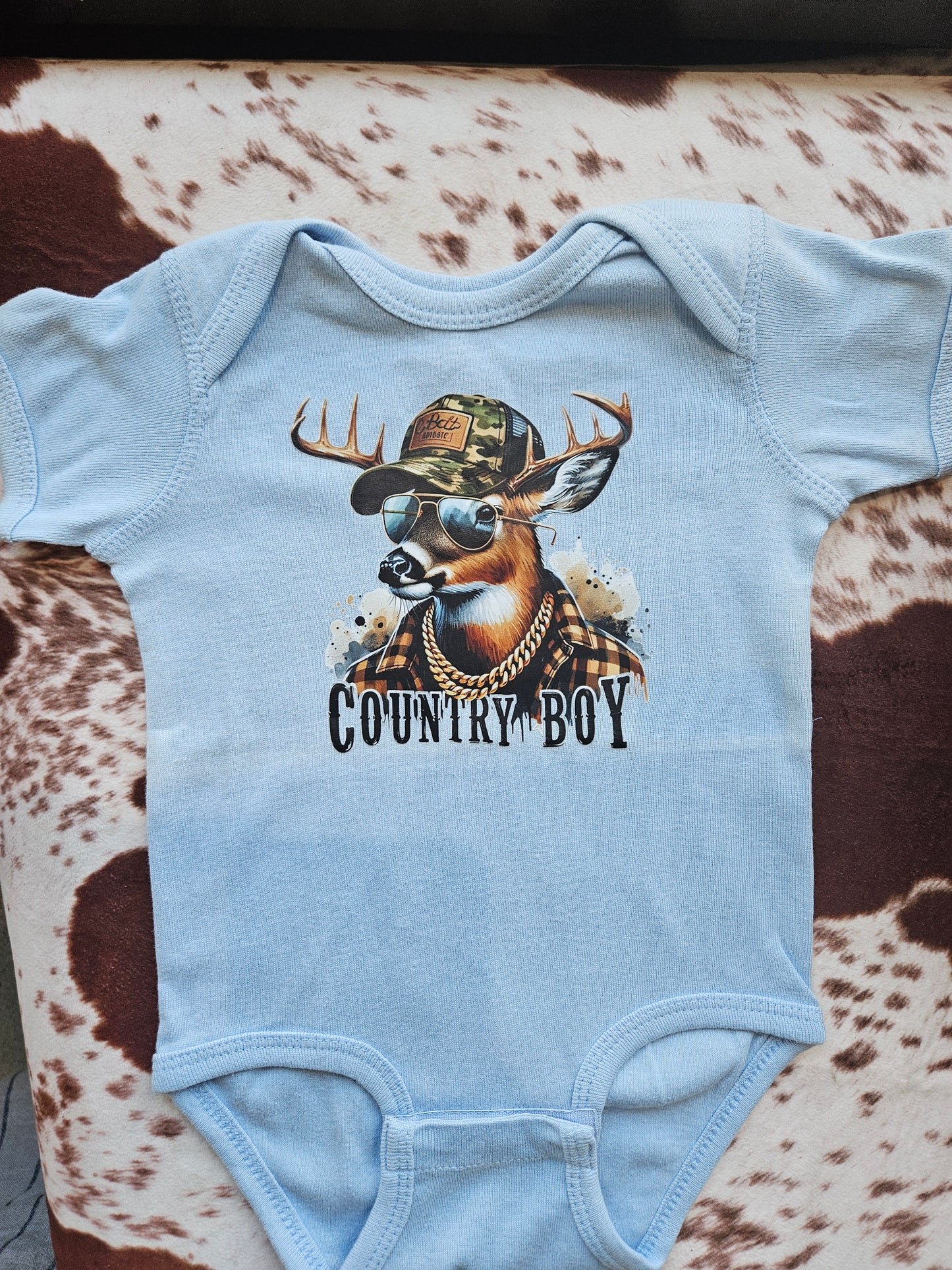 Country Boy Onesie (Defective)