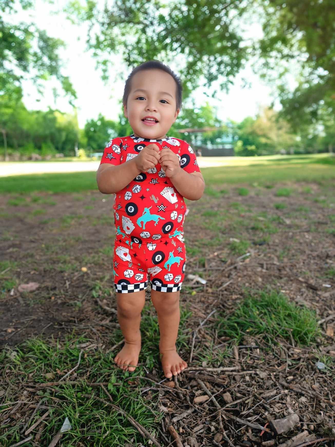 Luck Of The Draw Bamboo Short Set