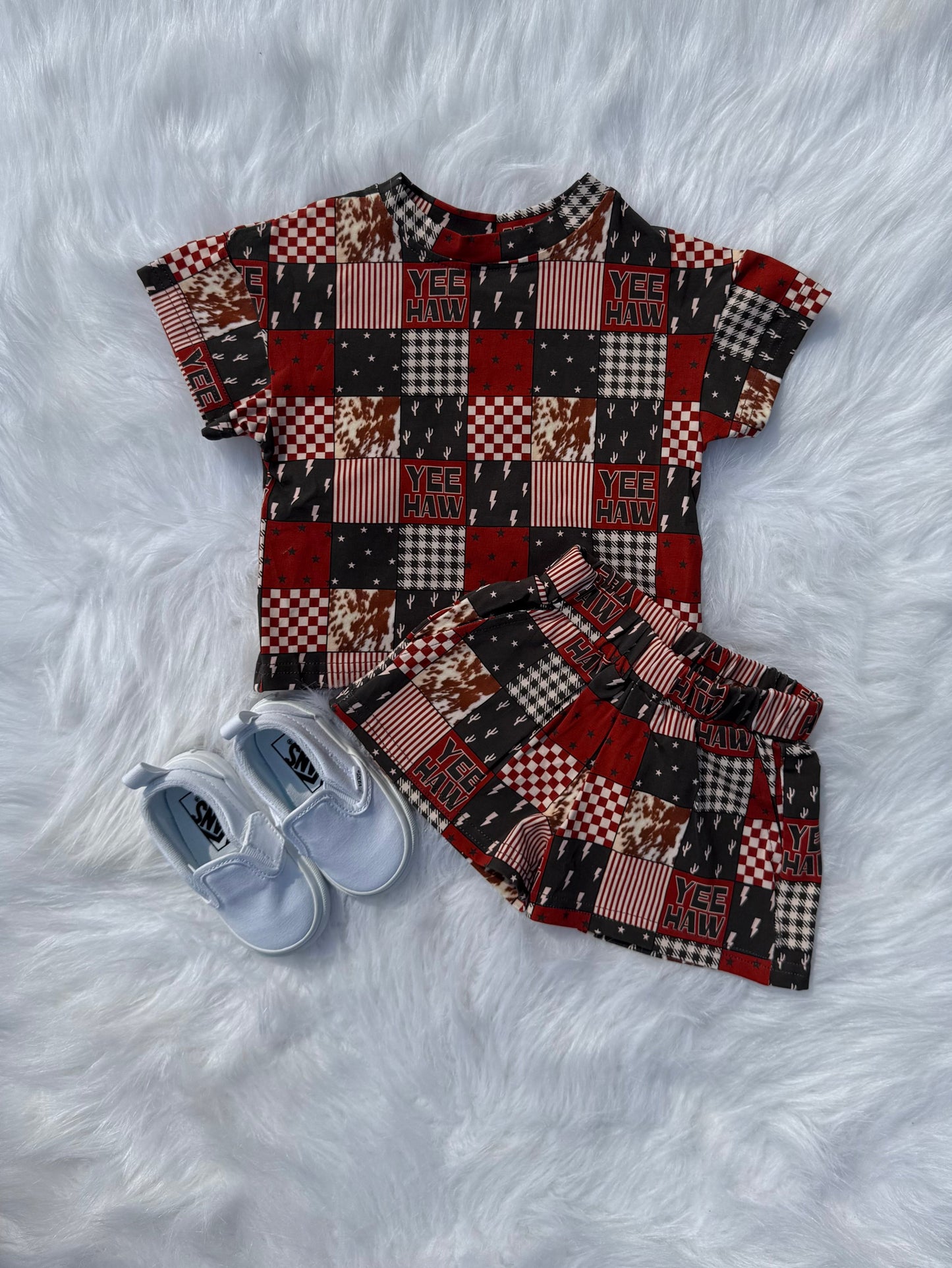 Oversized Yeehaw Short Set