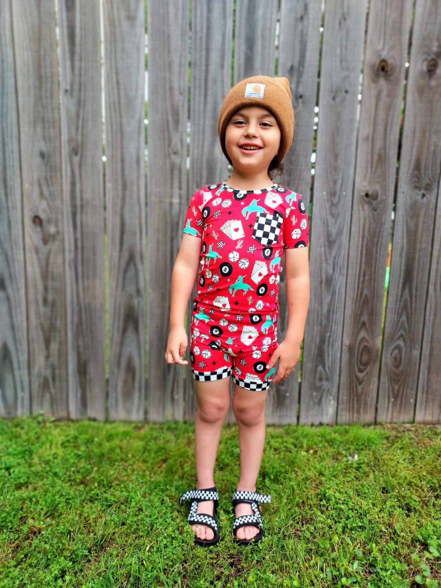 Luck Of The Draw Bamboo Short Set