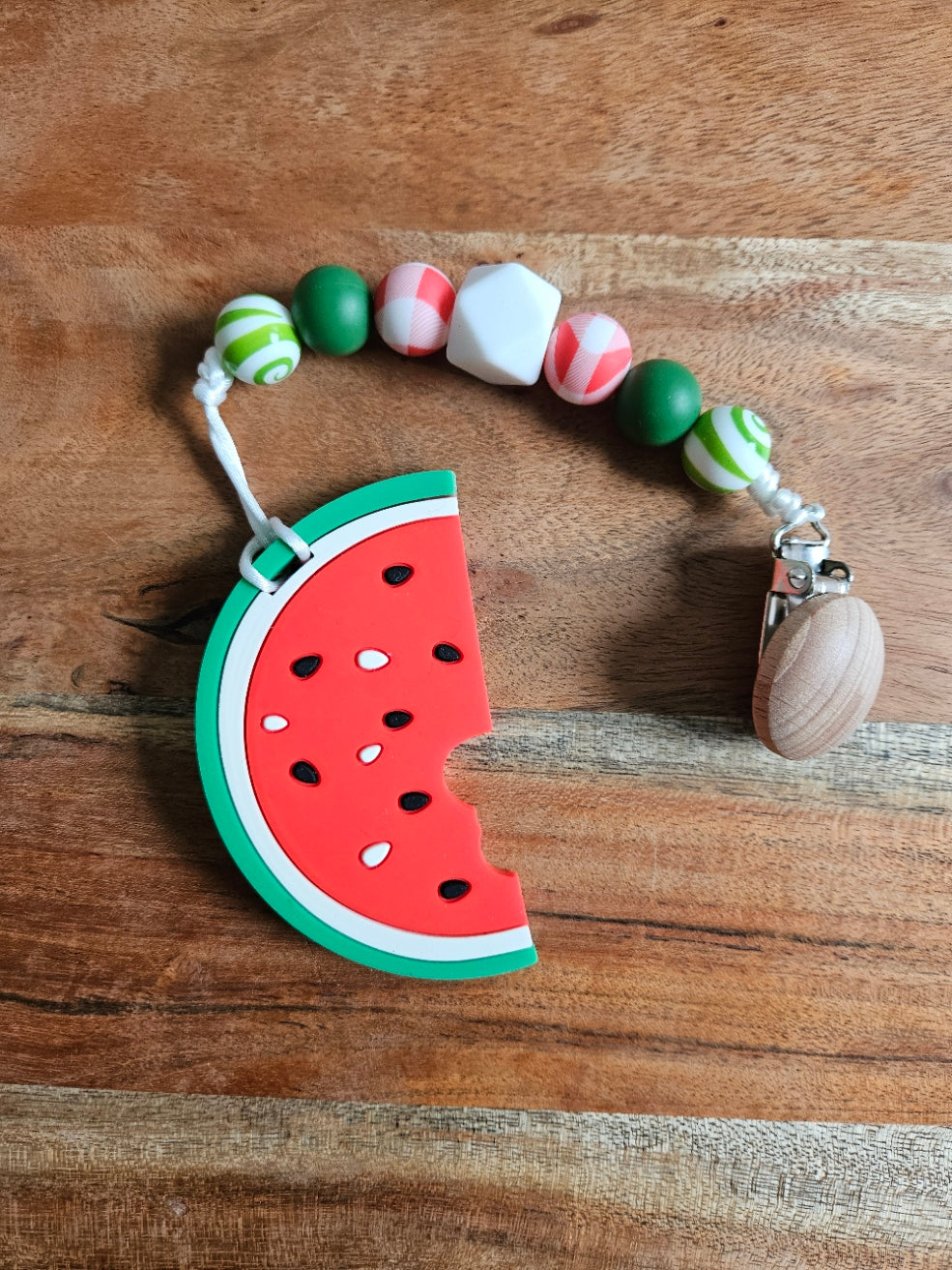 Red Watermelon Silicone Teether