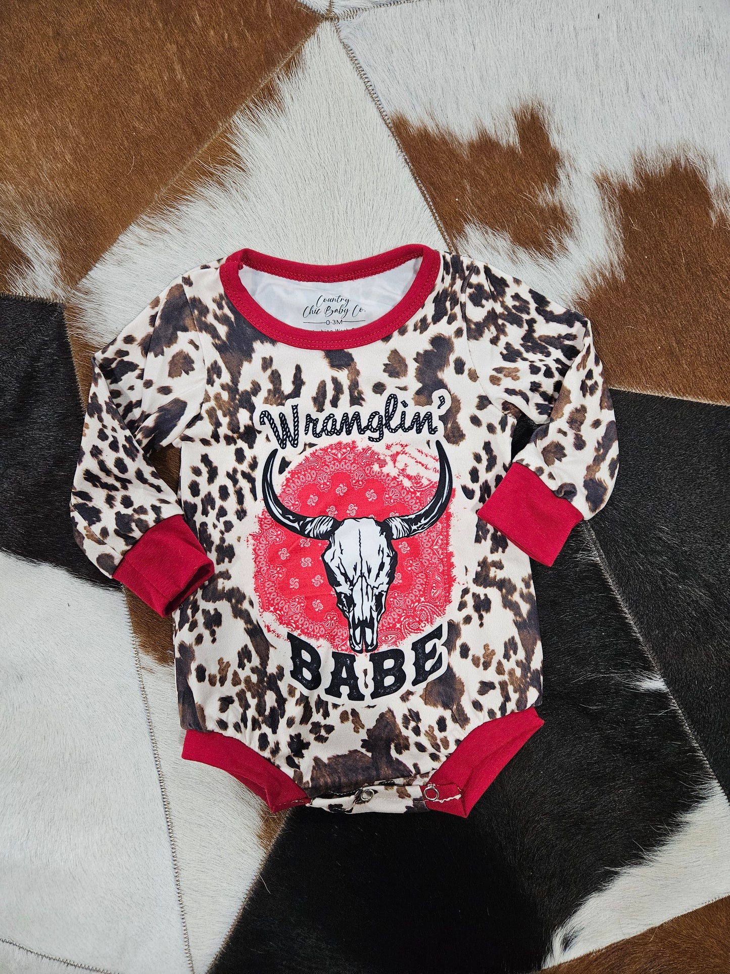 Wranglin' Babe Long Sleeve Onesie