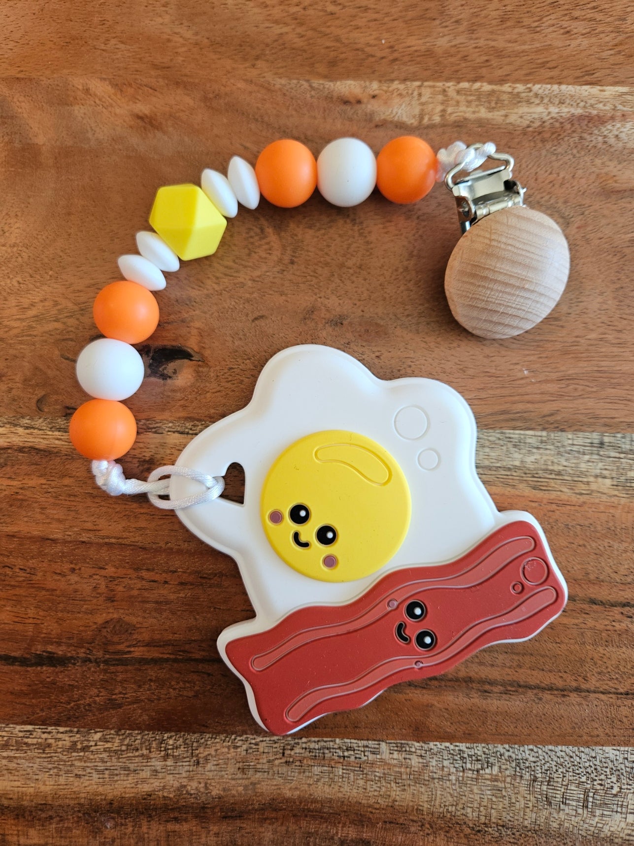Eggs & Bacon Silicone Teether