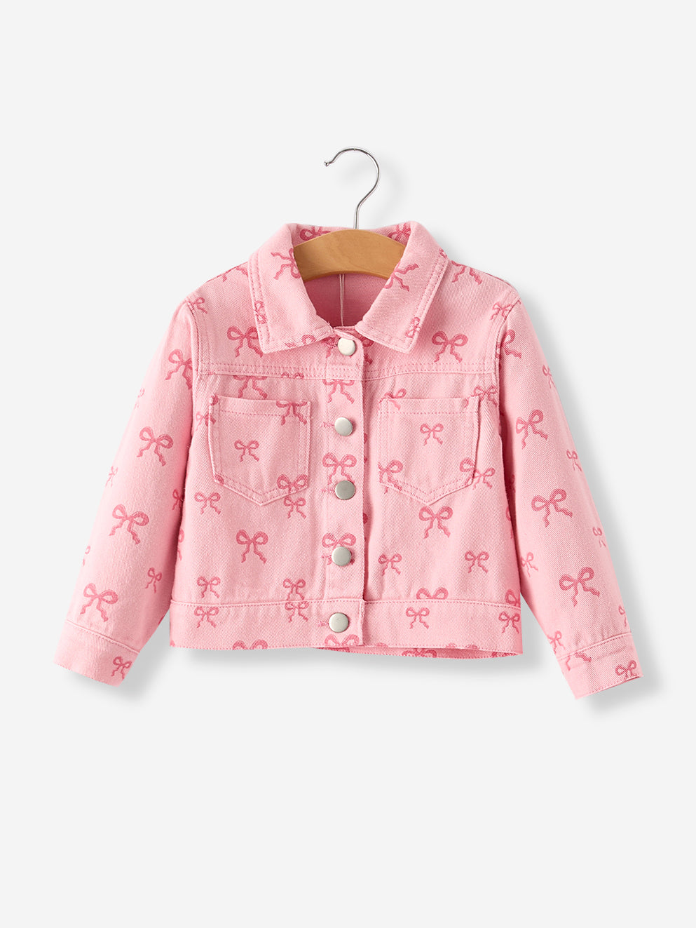 Pink Bows Denim Jacket