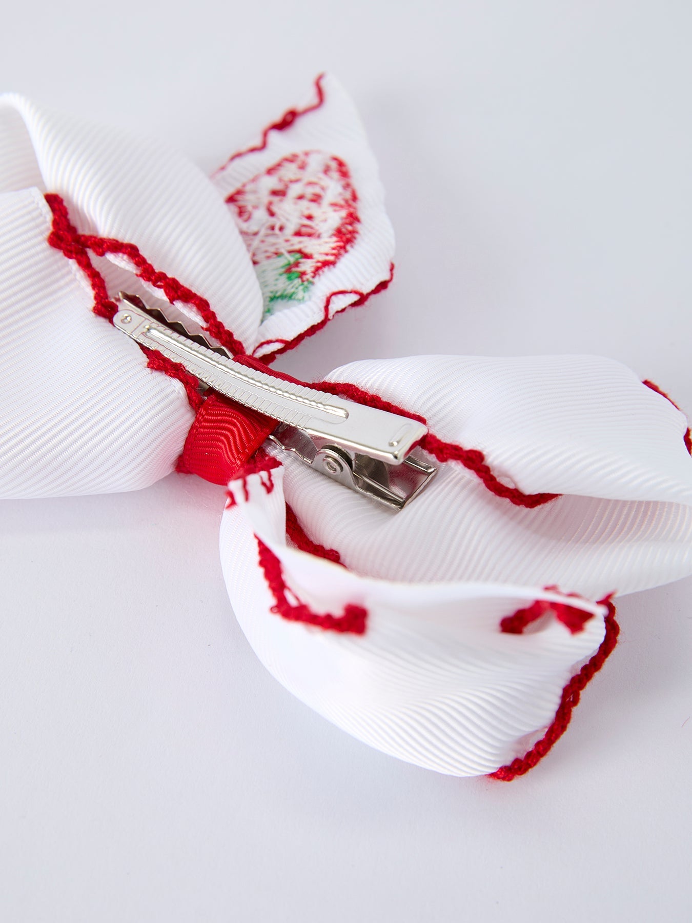Strawberry Embroidered Girls Hairpin
