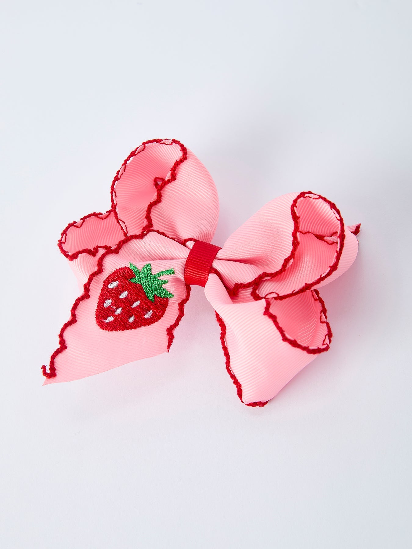 Strawberry Embroidered Girls Hairpin