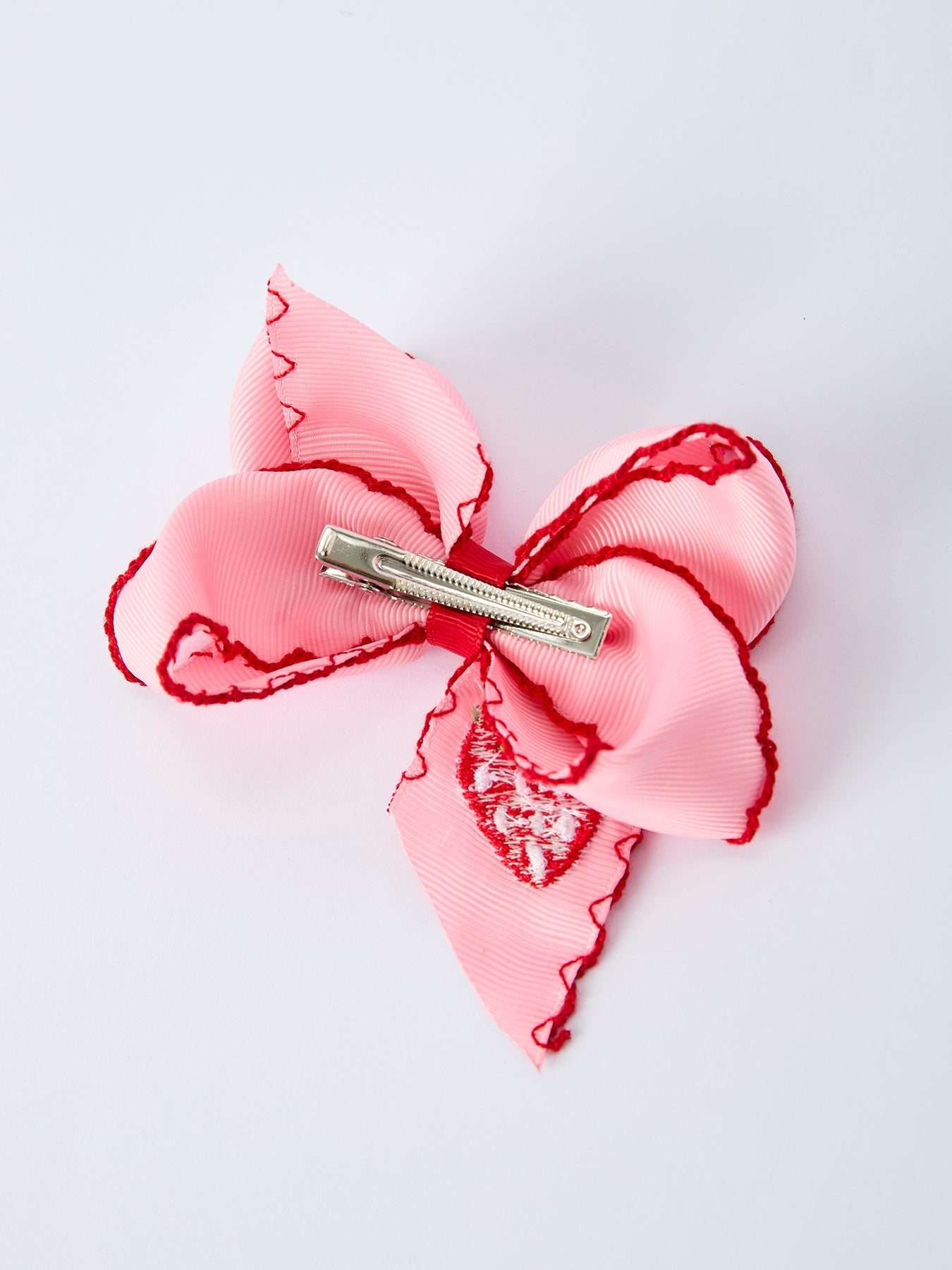 Strawberry Embroidered Girls Hairpin