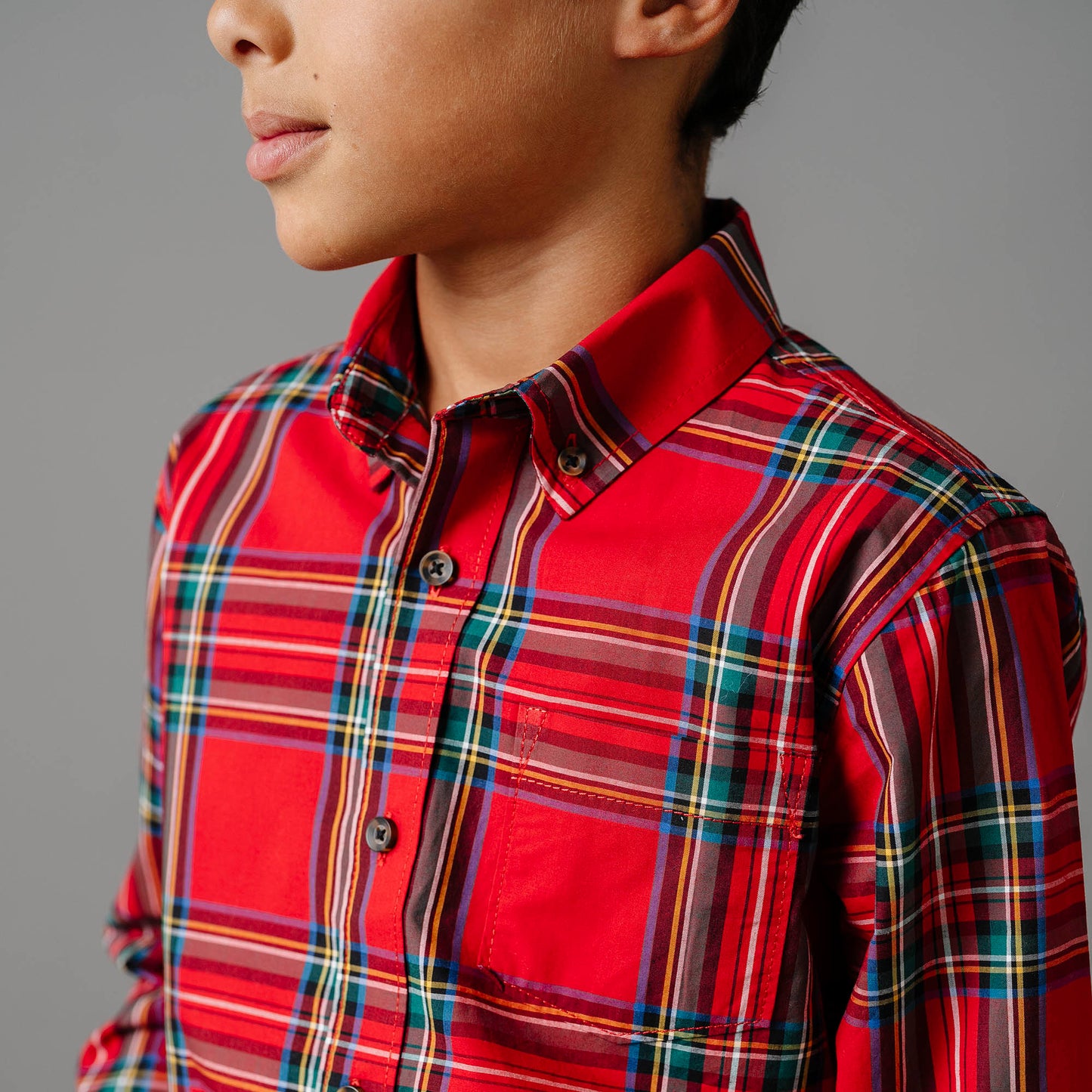 Stretch Poplin Button Down Shirt - Baby