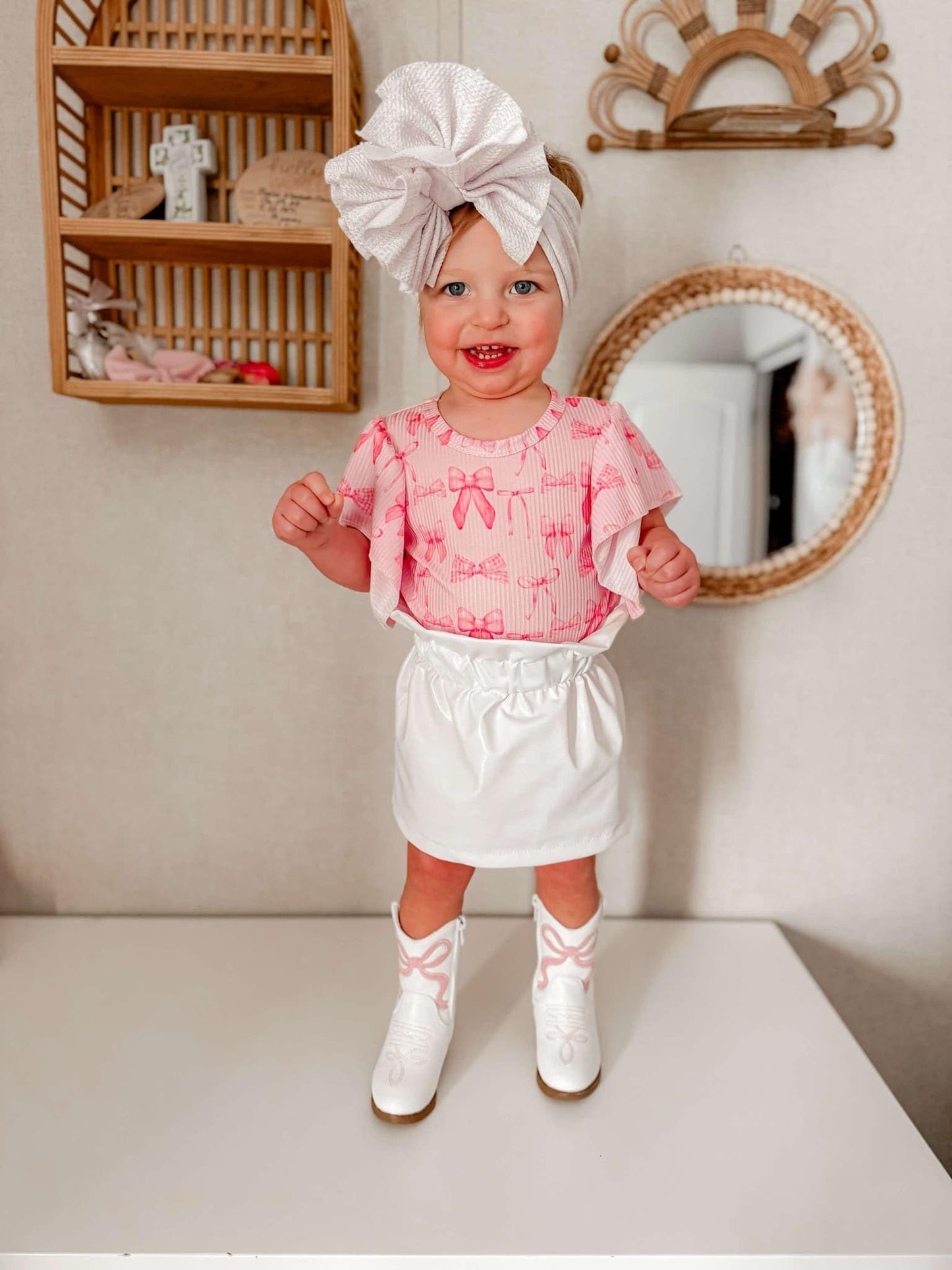 Coquette Bows Flutter Onesie