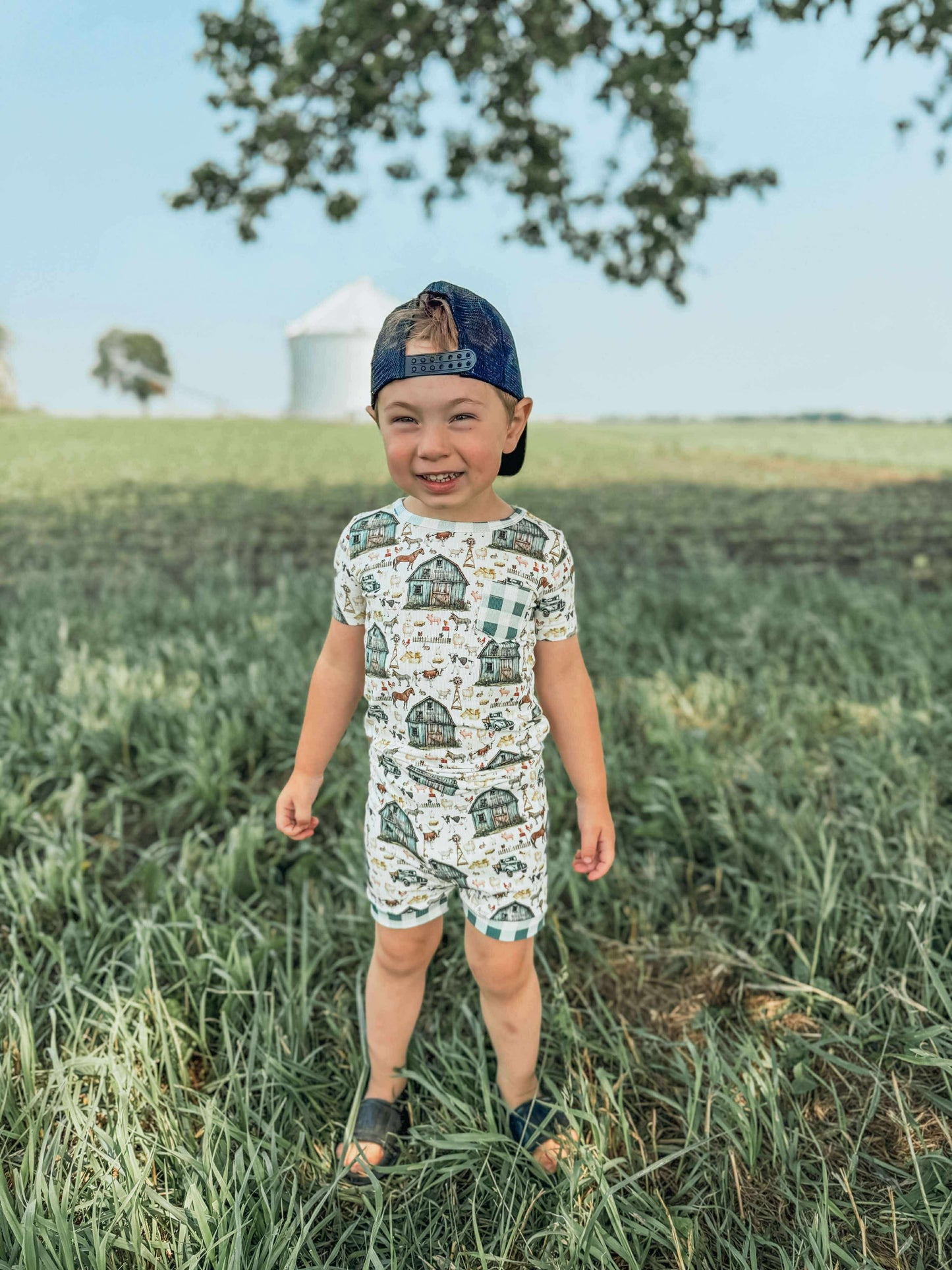 Farm Ribbed Bamboo Short Set