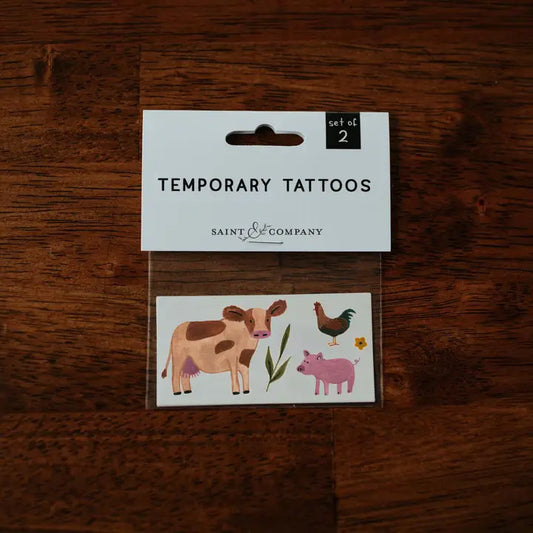 Farm Animal Temporary Tattoos