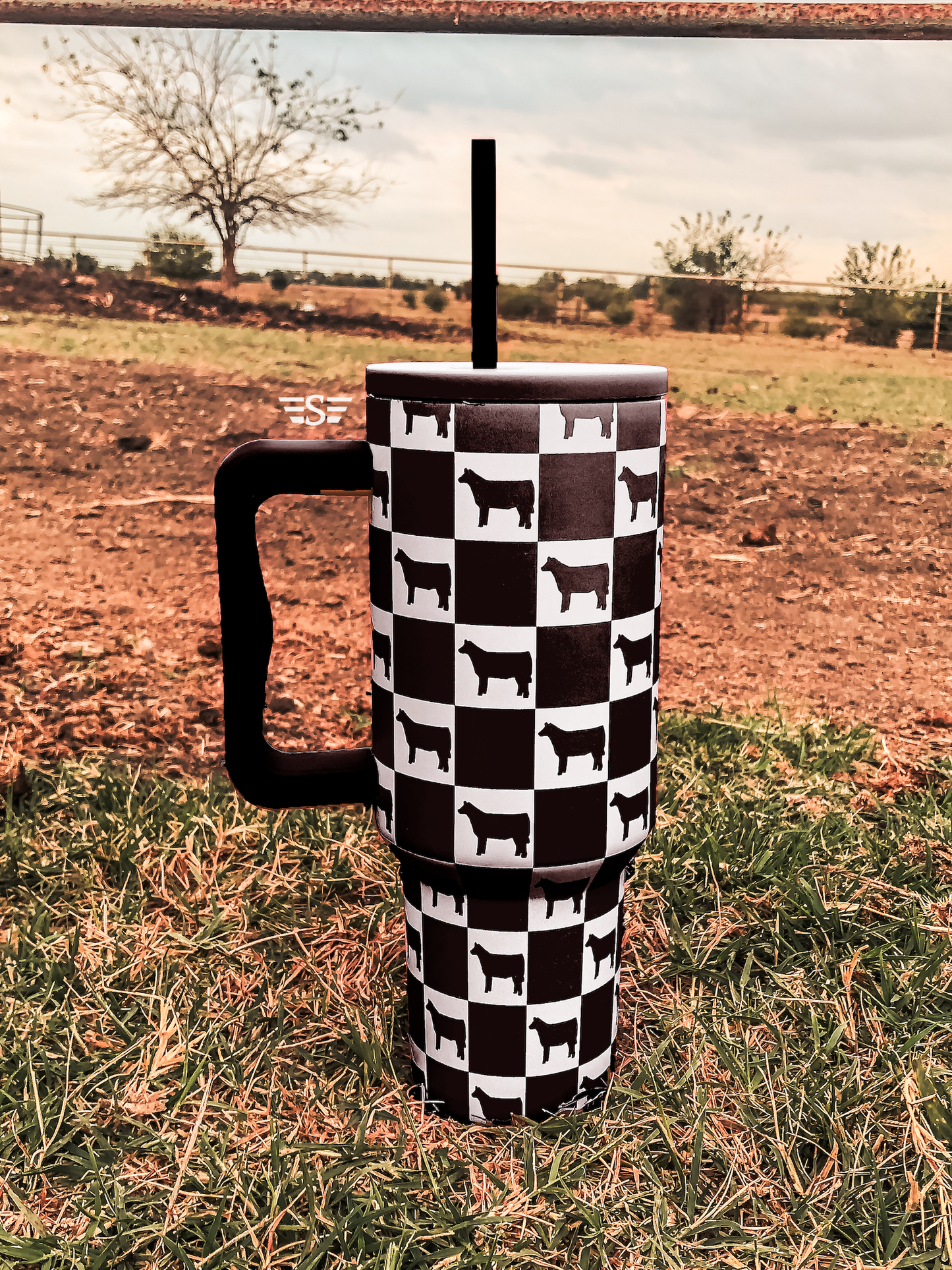 Checkered Show Animal 40oz Tumbler