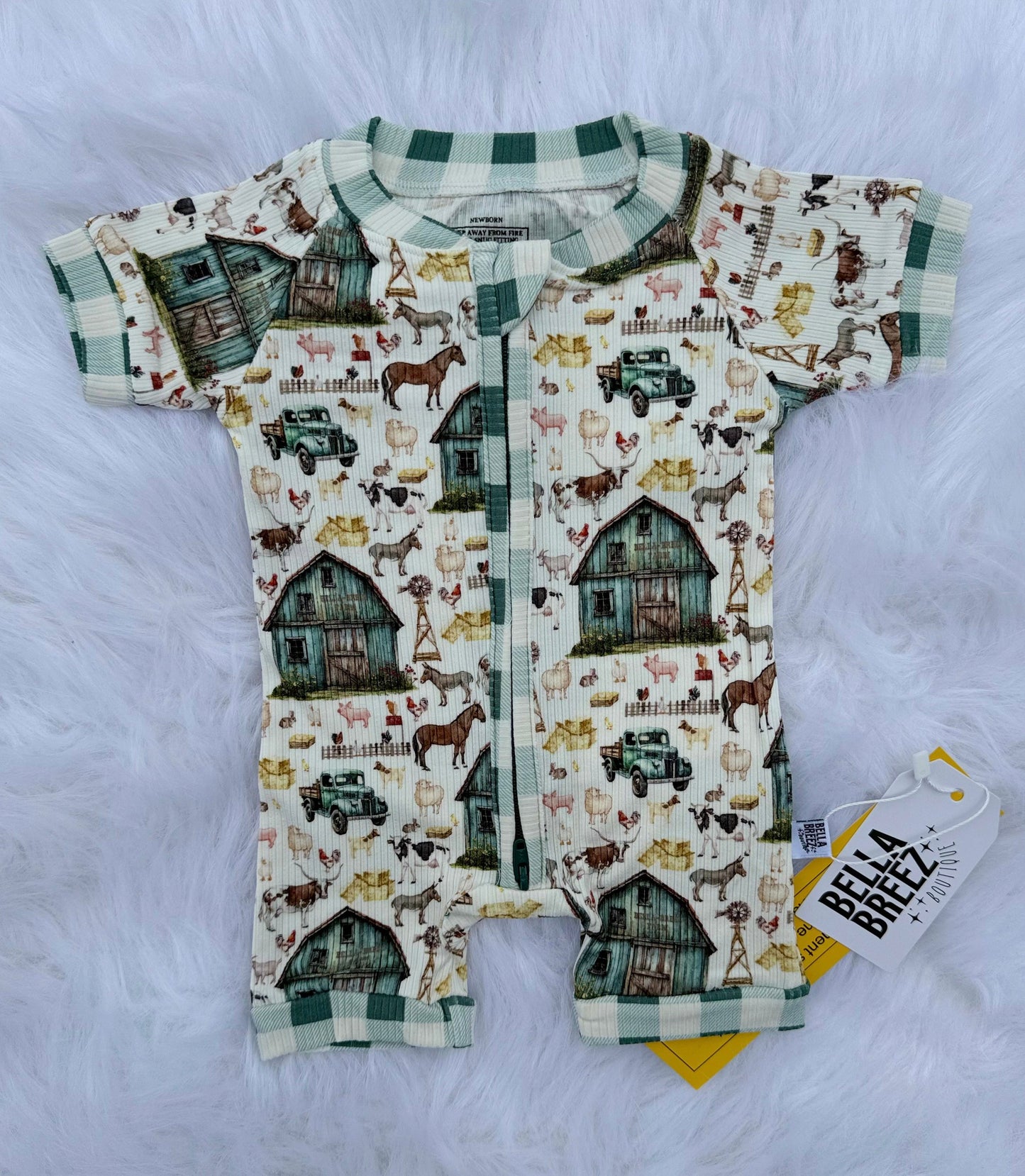 Farm Bamboo Shortie Romper