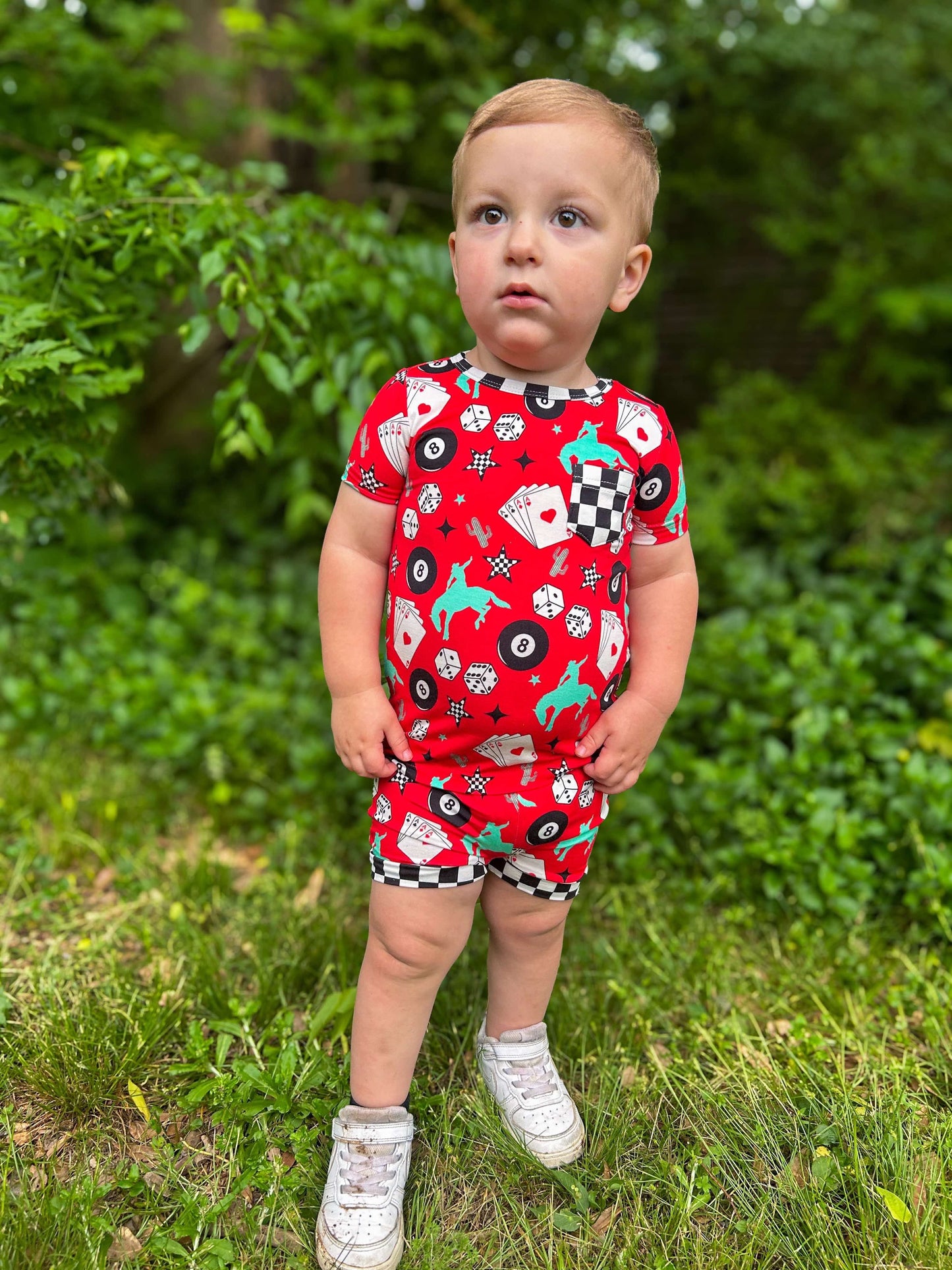 Luck Of The Draw Bamboo Short Set