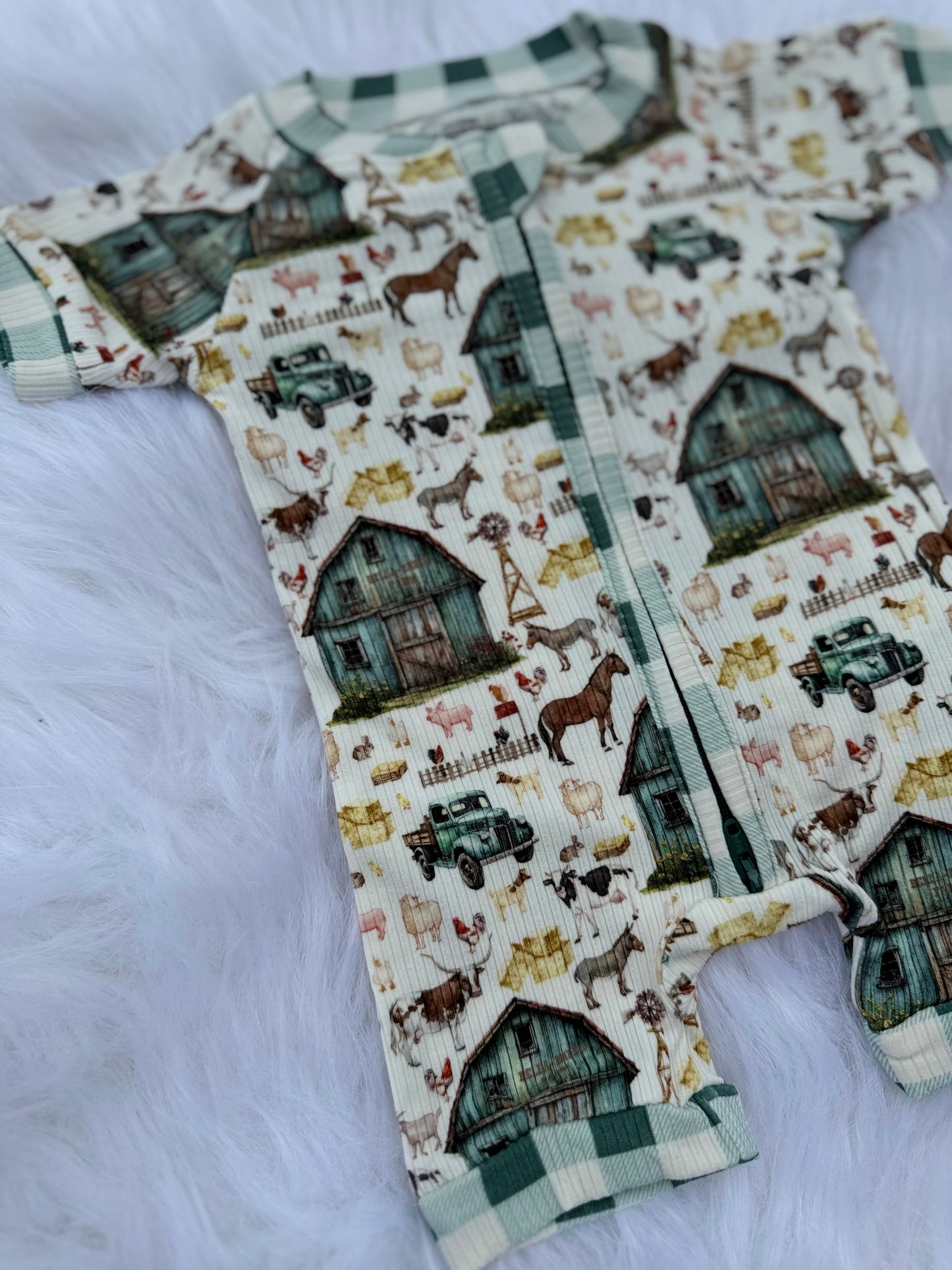 Farm Bamboo Shortie Romper