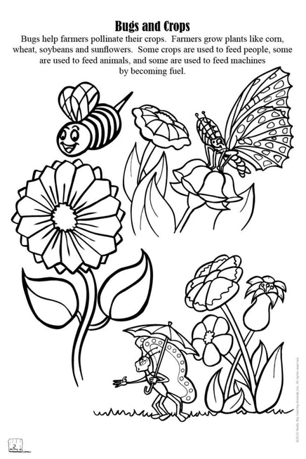 Food and Fun on the Farm Coloring Book