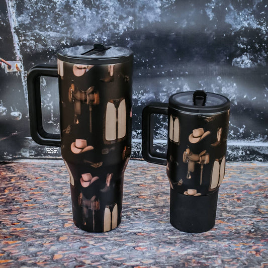 Western Flip Top Tumbler 40oz