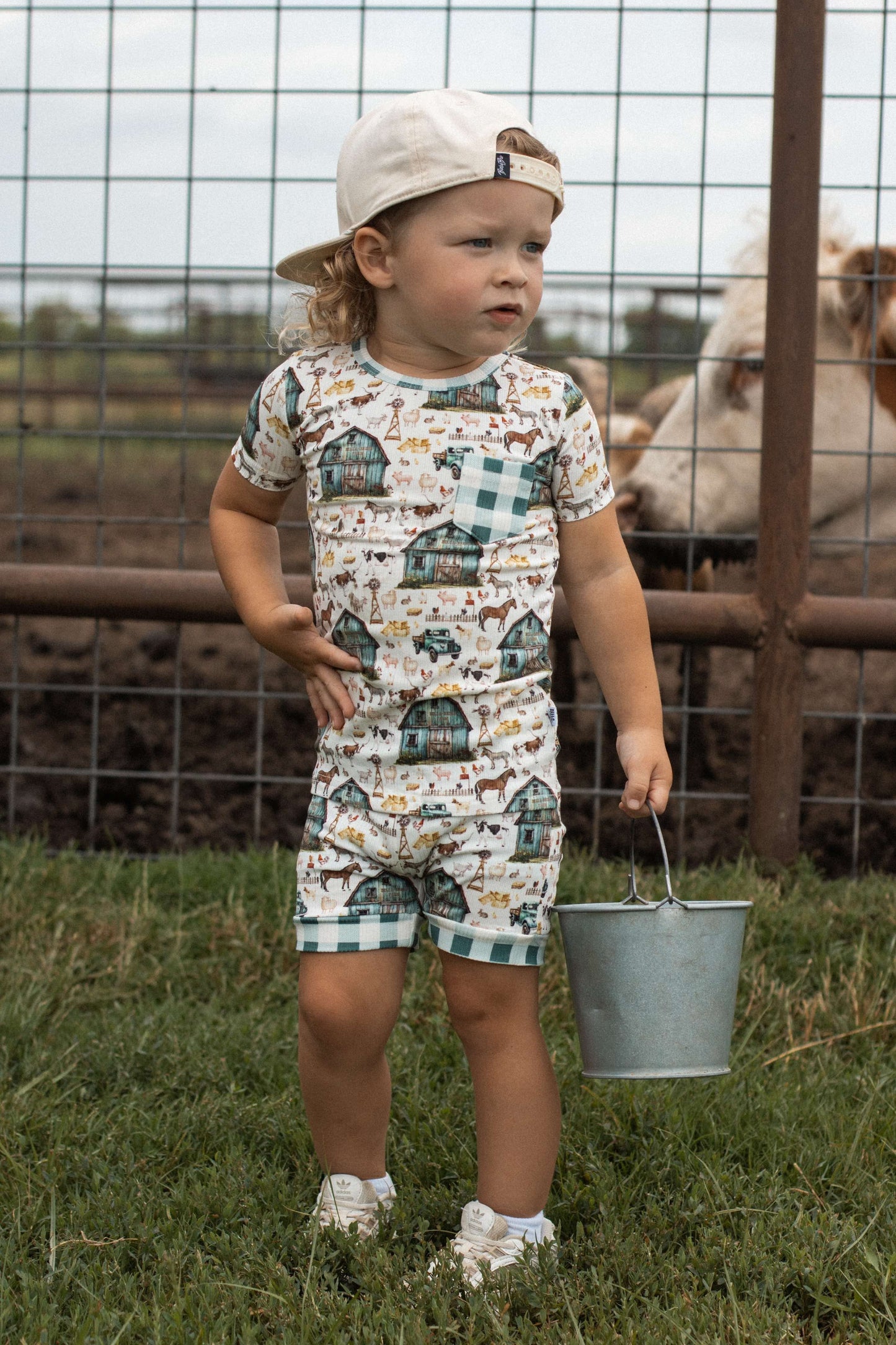 Farm Ribbed Bamboo Short Set