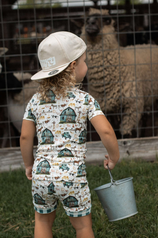 Farm Ribbed Bamboo Short Set