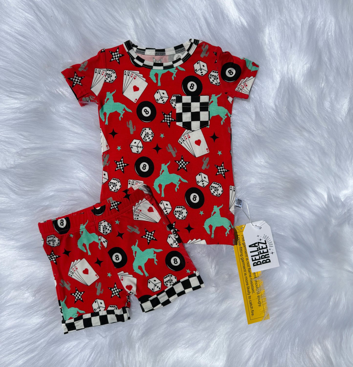 Luck Of The Draw Bamboo Short Set