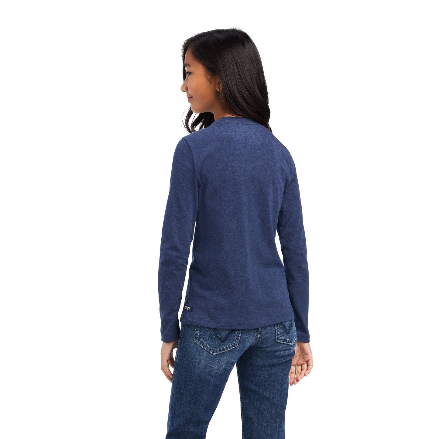 Fan Club LS Tee- Navy Heather
