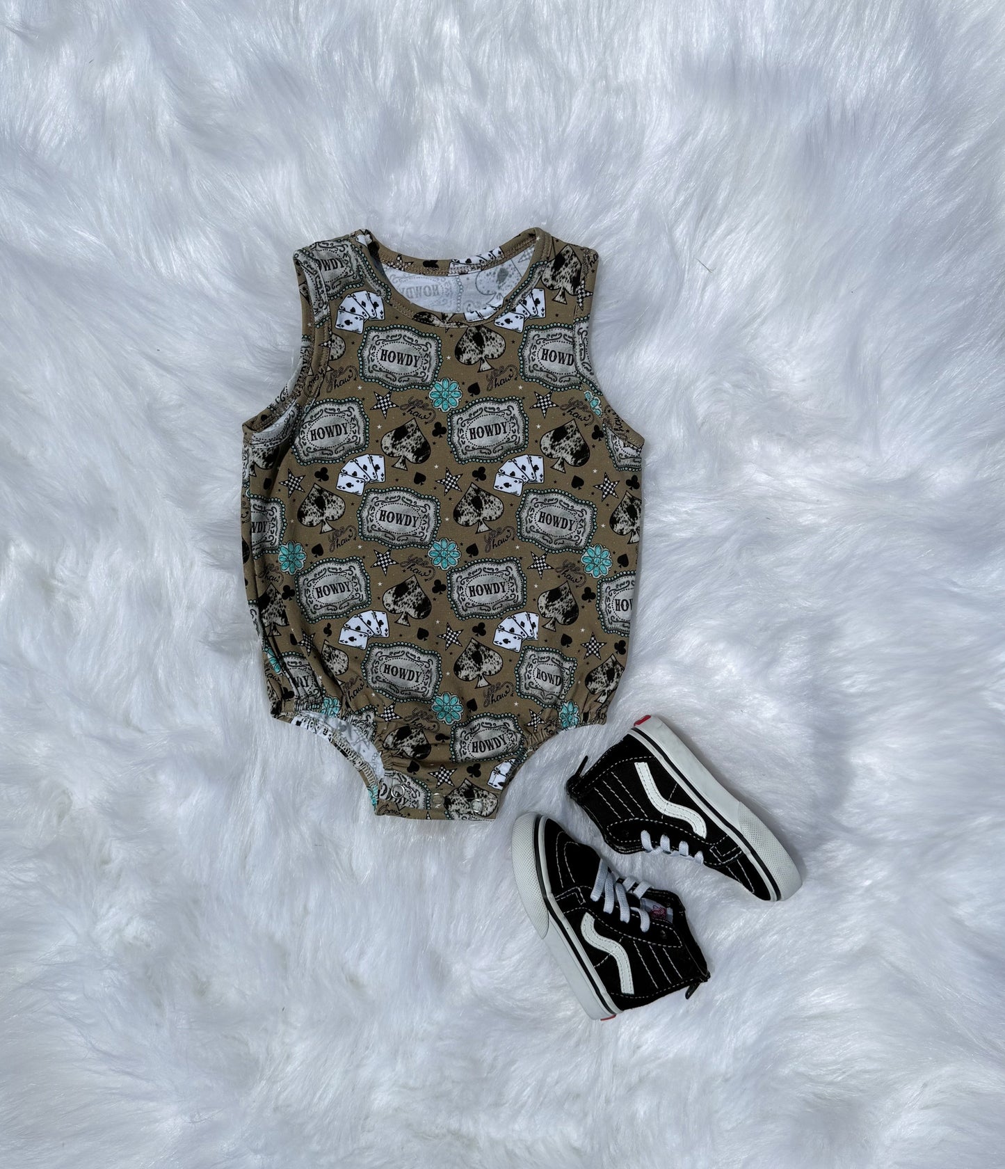 Howdy Tank Bubble Romper (FINAL SALE)