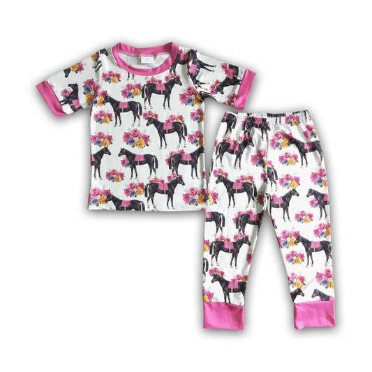 Floral Horse Pj Set