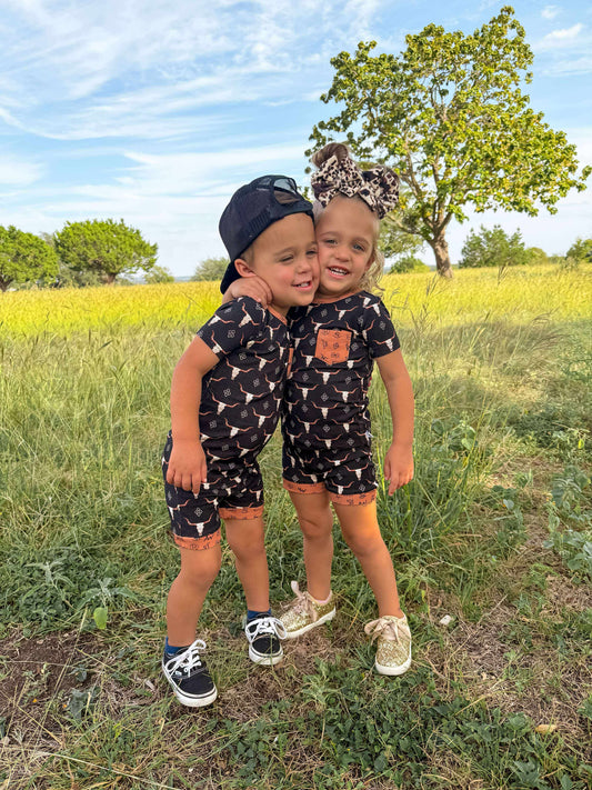 Ranch N Rust Bamboo Short Set