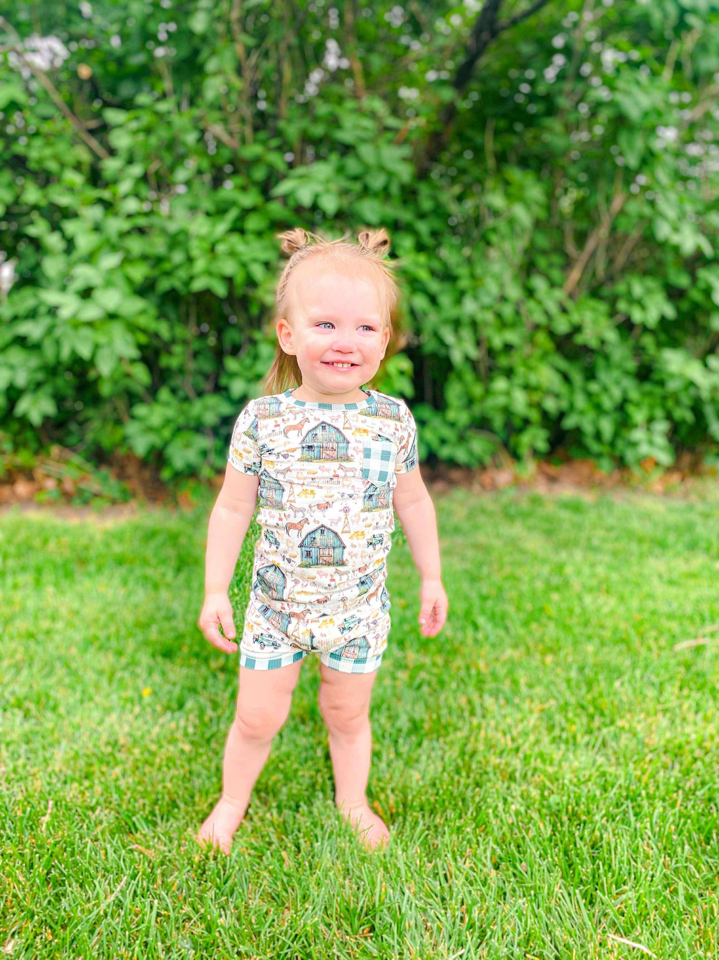 Farm Ribbed Bamboo Short Set