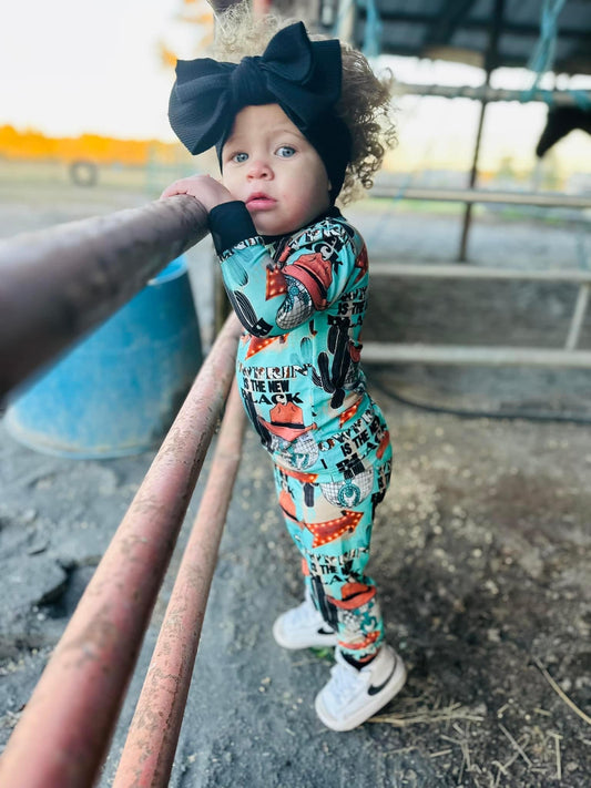 Cow Print is the New Black Bamboo Set (FINAL SALE)