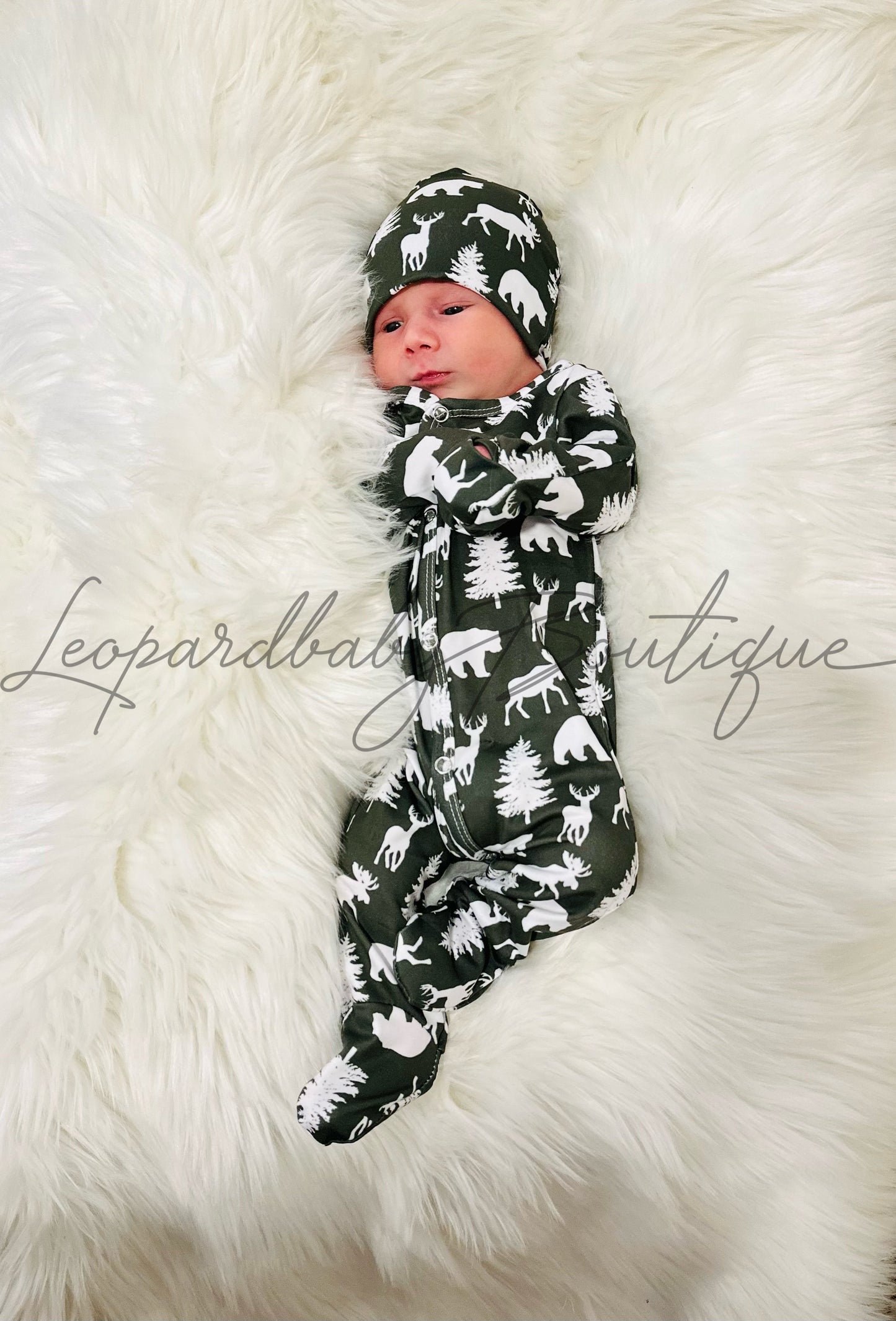 Hunter Woodland Footie Sleeper