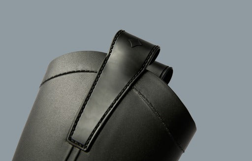 Rubber Cowboy Boots-Adult Black