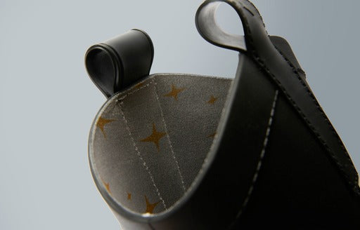 Rubber Cowboy Boots-Adult Black