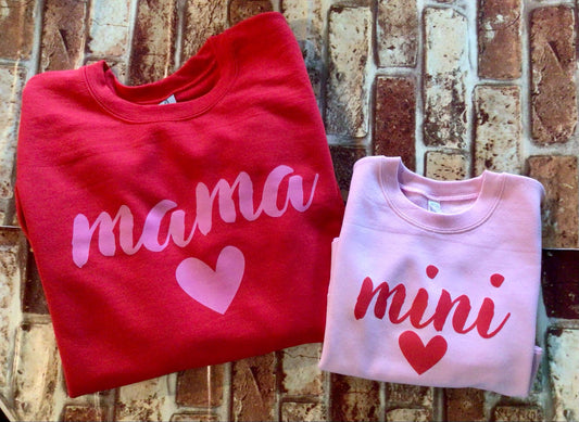 "Mama" Red Crewneck Sweater