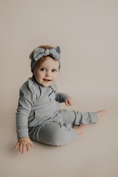 Ribbed Knot Headband by Three Little Tots