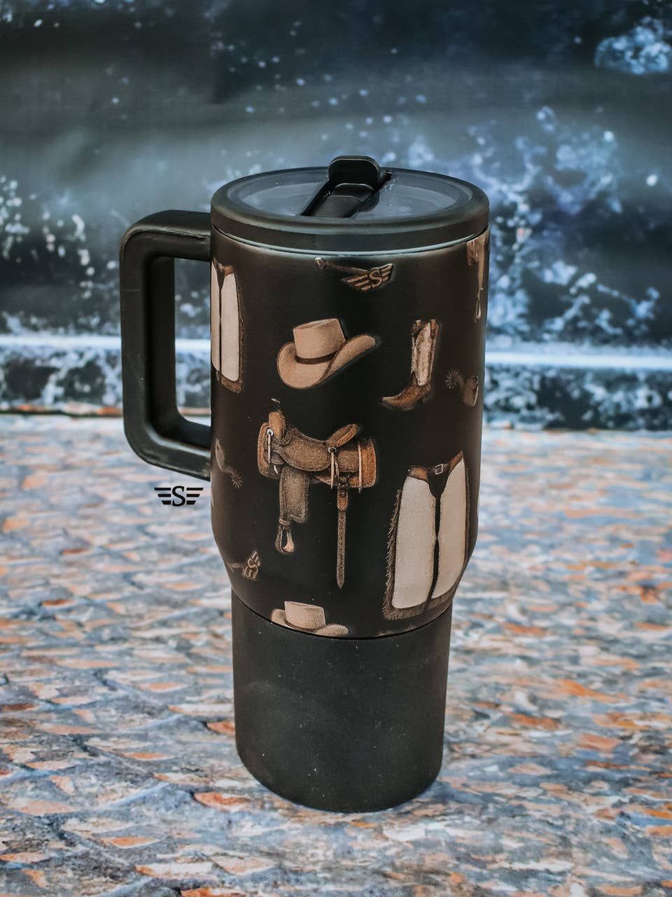 Western Flip Top Tumbler 40oz