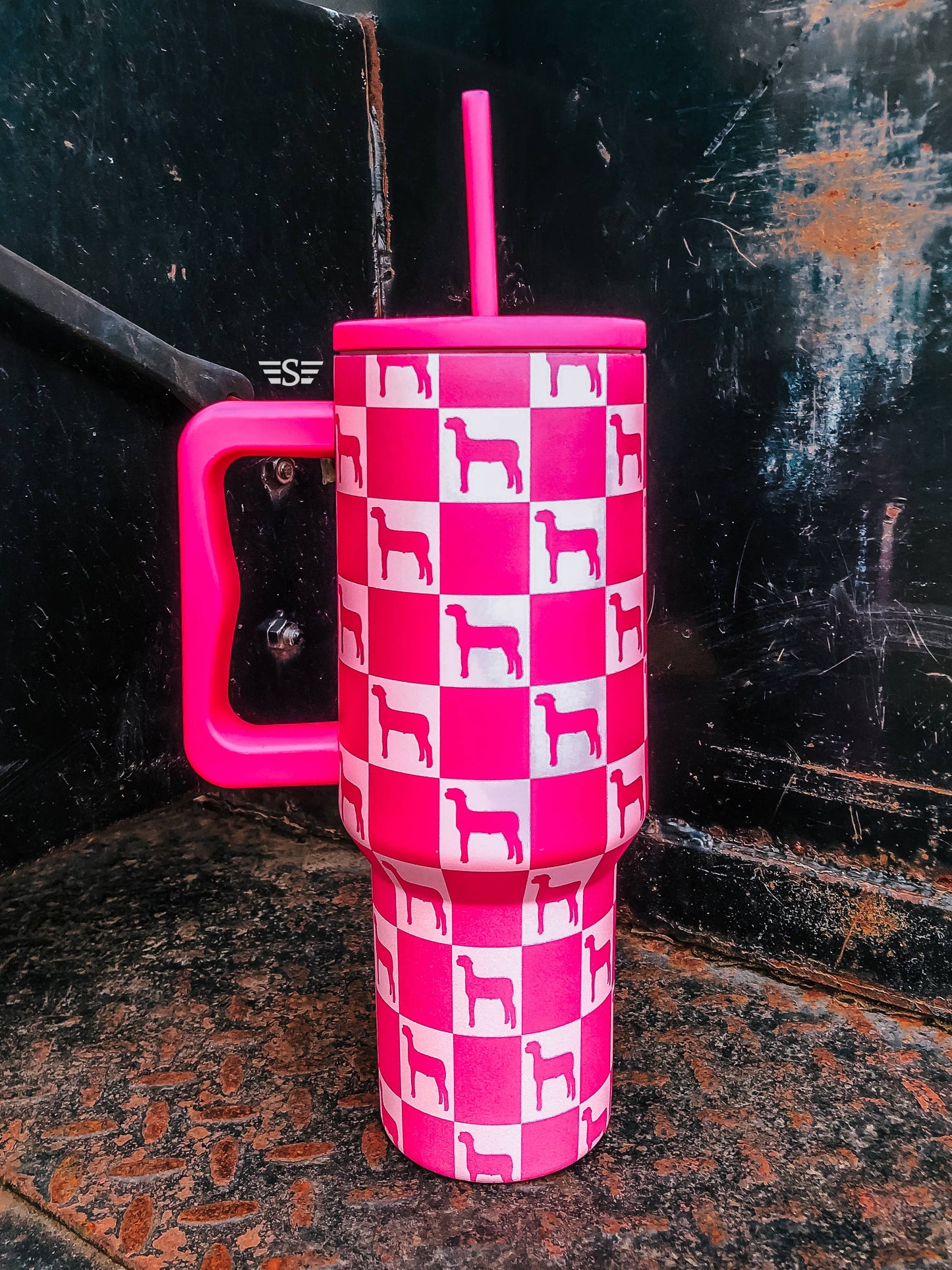Checkered Show Animal 40oz Tumbler
