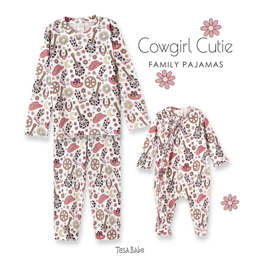 Cowgirl Cutie Girl's Bamboo Pajama Set